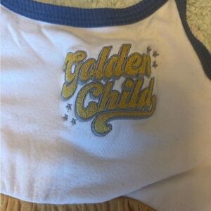 Tiny Whale Golden Child Flared Romper Size 4T